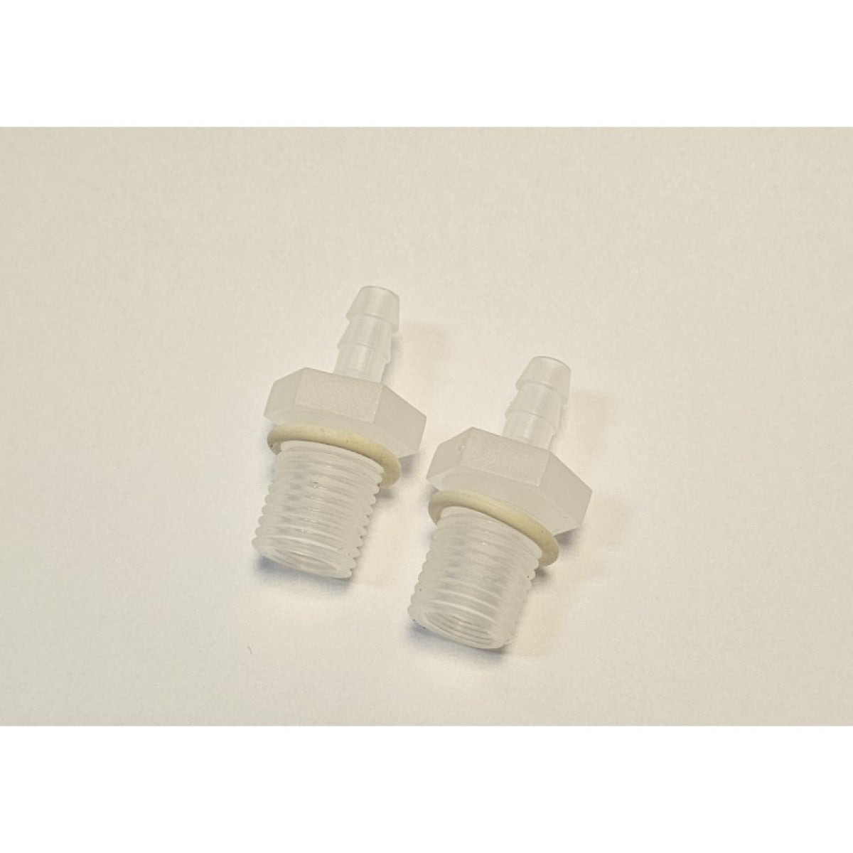 White plastic tubes 2 pcs